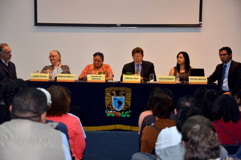 Cátedra Extraordinaria “Rigoberta Menchú Tum” UNAM 18 Oct. 2016